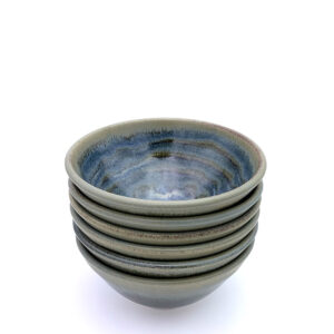 Blue Green pasta bowls by Nigel Hoyle and available from Nigel Hoyle Ceramics