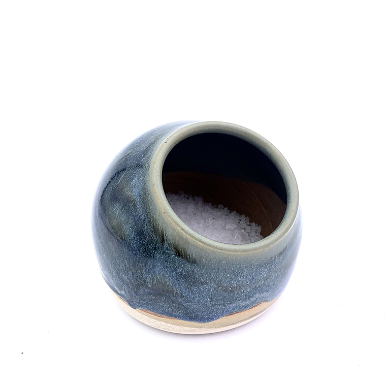 Salt Cellar Blue Green H12cm x W13cm 620g £35 2 Salt Cellar from Scipelei Pottery Homeware, Containers Collection, by Nigel Hoyle