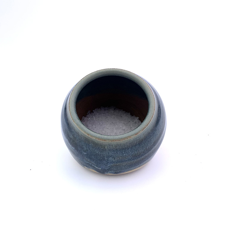 Salt Cellar Blue Green H12cm x W13cm 620g £35 3 Salt Cellar from Scipelei Pottery Homeware, Containers Collection, by Nigel Hoyle