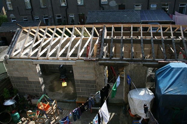 The Studio Project - new roof being built The Studio Project - new roof being built