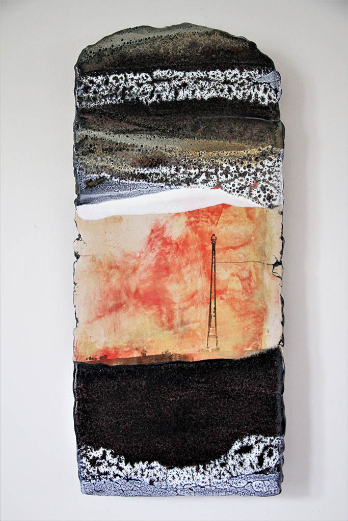 Exhibition Portfolio Panel, 'Home At Dusk II 2020' from Nigel Hoyle Ceramics