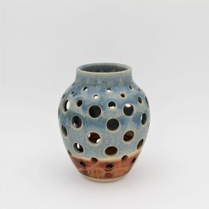 Large Ovoid Candle Holder from Scipelei Pottery Homeware by Nigel Hoyle Ceramics
