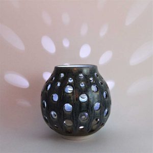 Large Orb Candle Holder, Scipelei Pottery Homeware, by Nigel Hoyle Ceramics