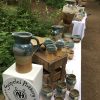 Artatthehouse 2018, Scipelei Pottery stall in the woods.