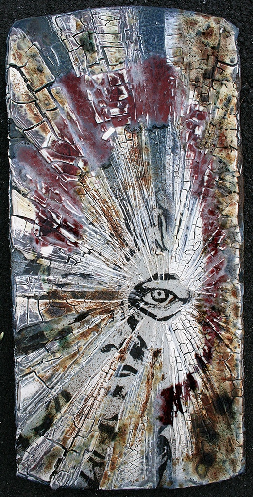 Exhibition Portfolio Panel, 'Self Portrait' from Nigel Hoyle Ceramics
