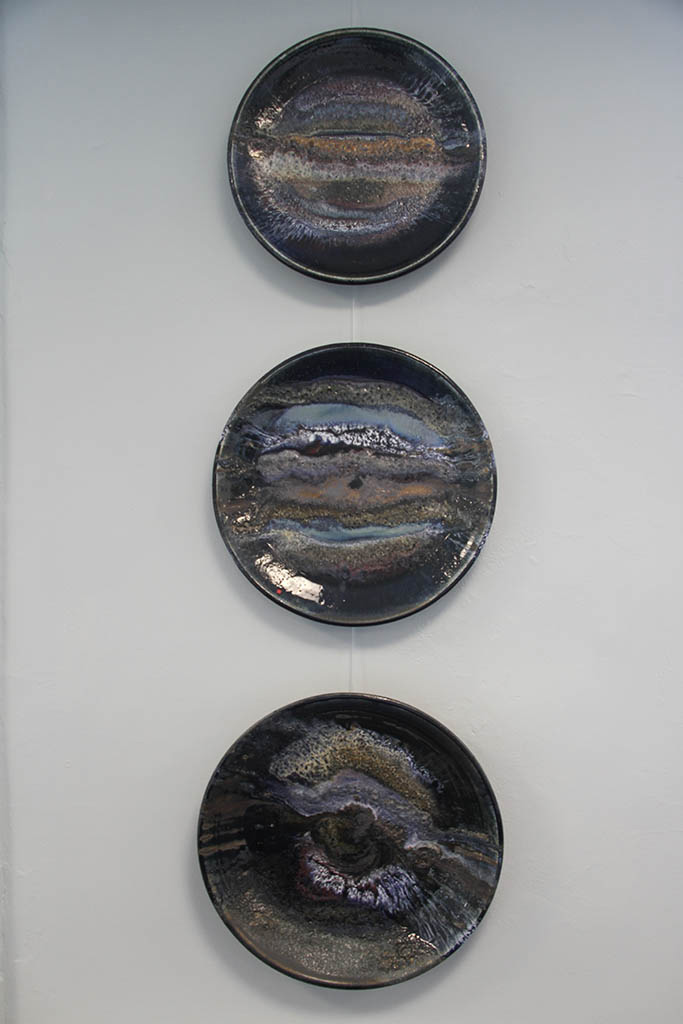 Exhibition Portfolio Panel, 'Triptych Alchemist' from Nigel Hoyle Ceramics