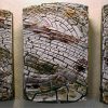 Exhibition Portfolio Panel, 'Triptych Composition' from Nigel Hoyle Ceramics
