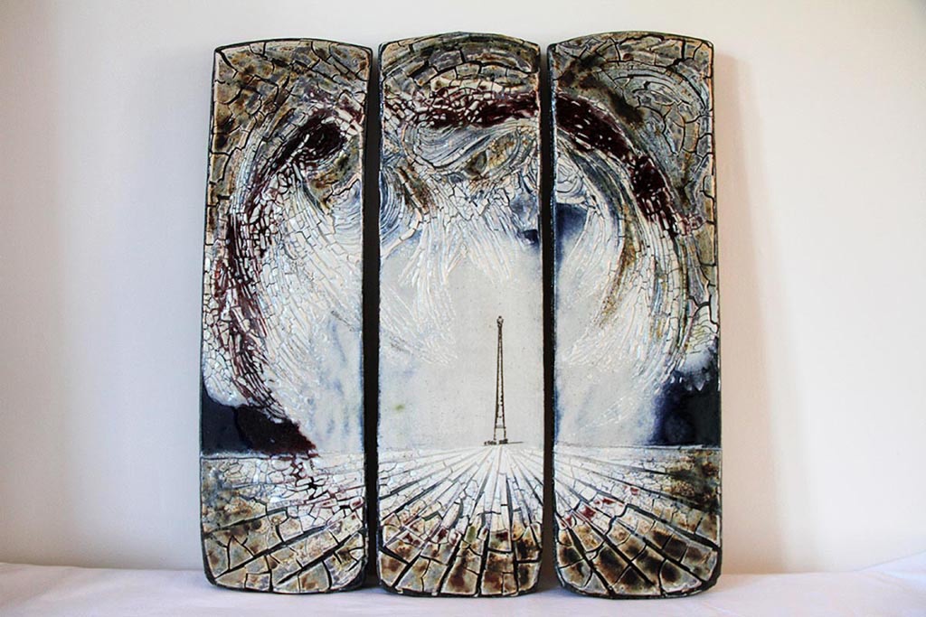 Exhibition Portfolio Panel, 'Triptych Home 2018' from Nigel Hoyle Ceramics