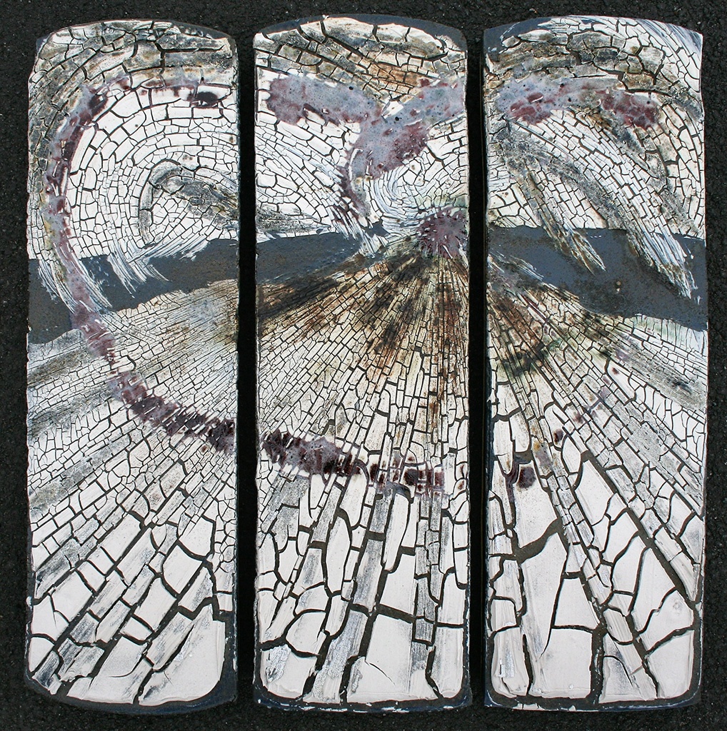 Exhibition Portfolio Panel, 'Triptych Landscape 2011' from Nigel Hoyle Ceramics