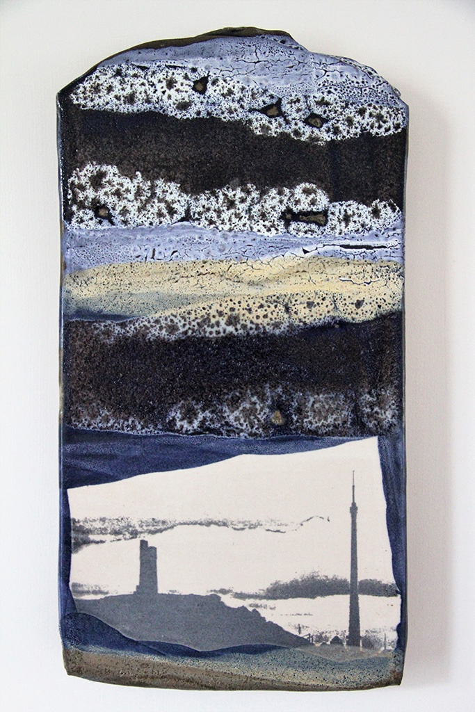 Exhibition Portfolio Panel, 'Two Towers In Arctic White' from Nigel Hoyle Ceramics