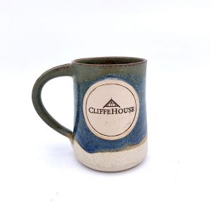 Branded mug available from Scipelei Pottery