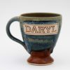 Ceramic Wine Goblet With Handle and Name from Scipelei Pottery Homeware by Nigel Hoyle Ceramics