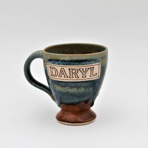 Ceramic Wine Goblet With Handle and Name from Scipelei Pottery Homeware