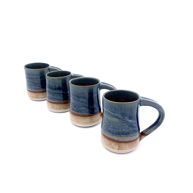 Espresso cup Blue Green H8cm x W6cm 135g £17 Espresso cup in blue green available from Scipelei Pottery