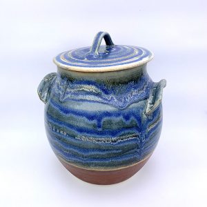 Large Jar With Lid by Nigel Hoyle and available from Scipelei Pottery