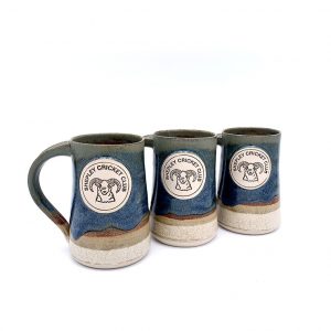 Shepley cc branded tankards available from Scipelei Pottery