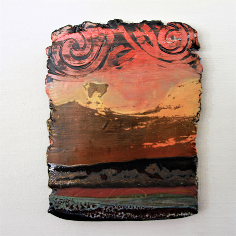 Jebel At Ship’s Canyon 2022 H30cm x W24cm £175 Now £95 Jebel At Ship's Canyon 2022 by Nigel Hoyle Ceramics