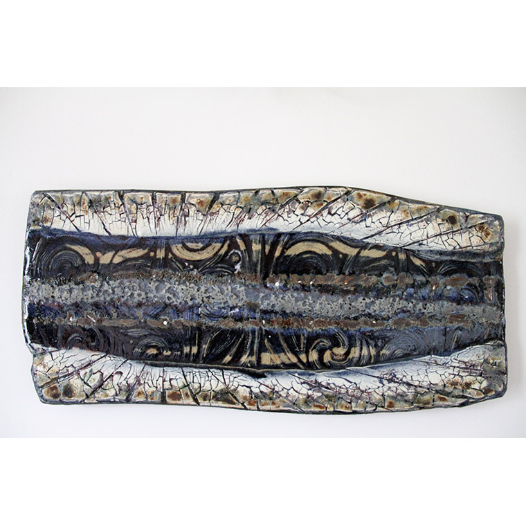 Landscape 2019 W52cm x H30cm £200 Now £75 Landscape 2019 by Nigel Hoyle and available from Scipelei Pottery