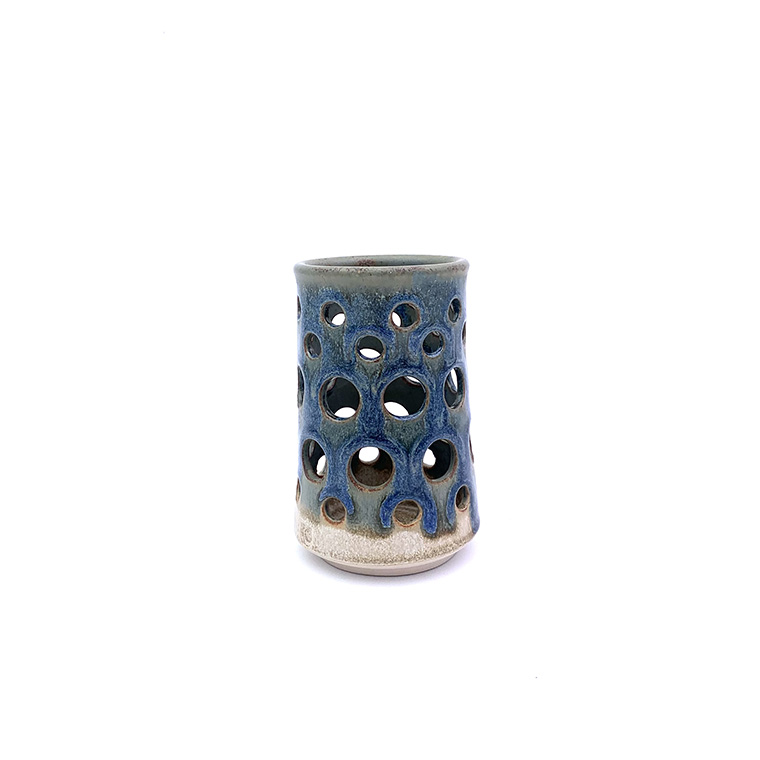 Candle Burner Blue Green H14cm x W9cm 370g £30 Candle Burner in Blue Green available from Scipelei Pottery