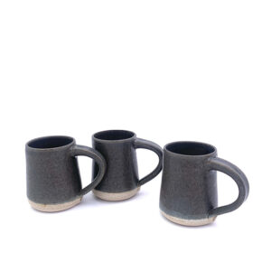 Espresso cup in charcoal available from Scipelei Pottery