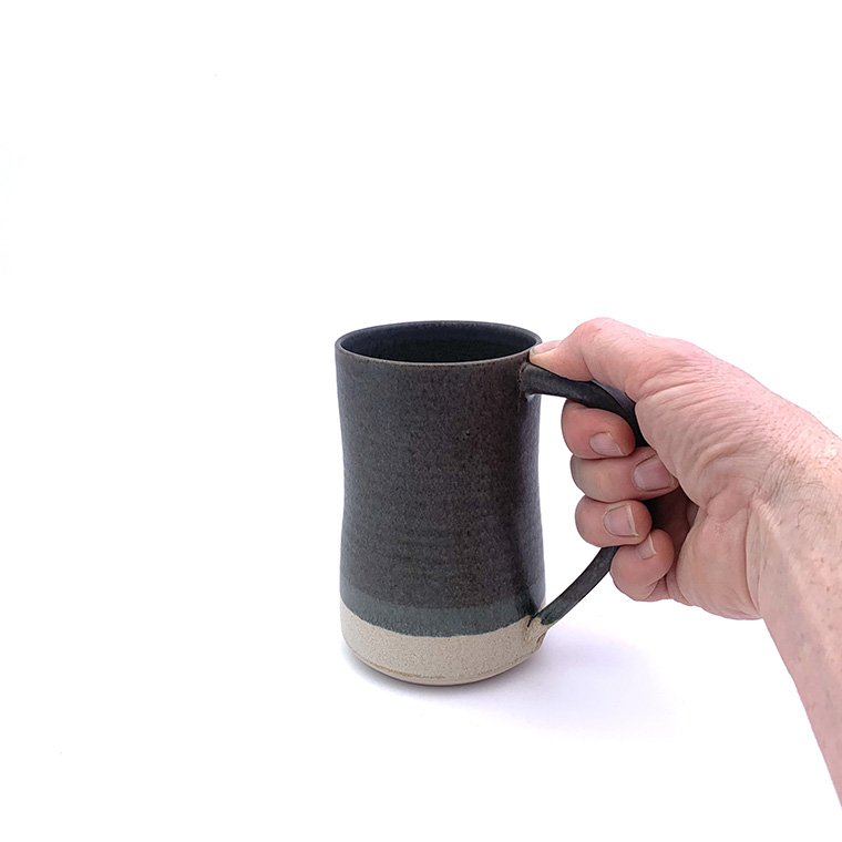 Tankard Charcoal H15cm x W10cm 470g £25 2 Tankards in Charcoal available from Scipelei Pottery