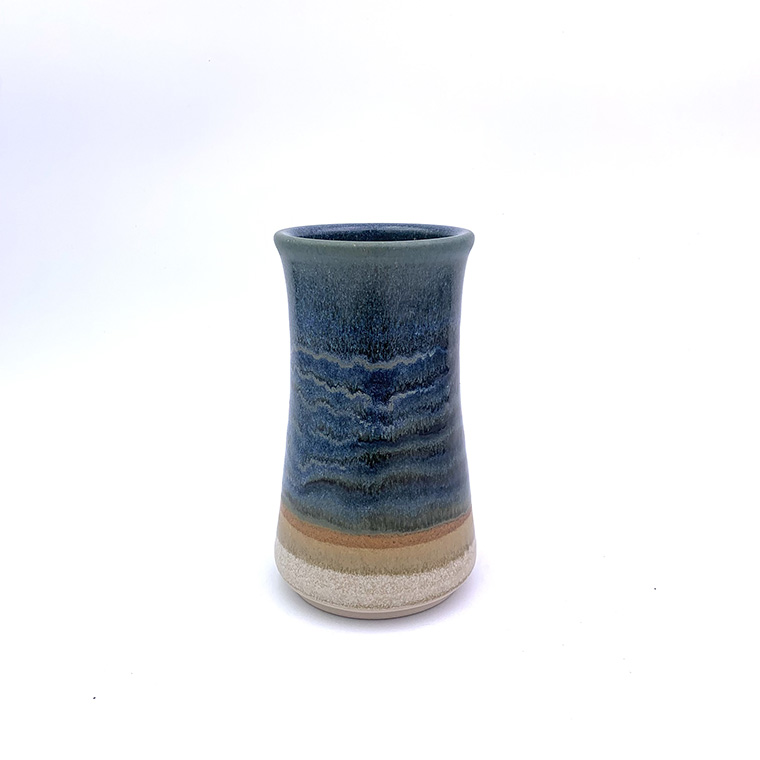 Vase Blue Green H18cm x W10cm 708g £40 Vase in Blue Green available from Scipelei Pottery