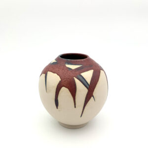 Pink Flash Organic Form produced by Nigel Hoyle Ceramics as a commission one-off piece.