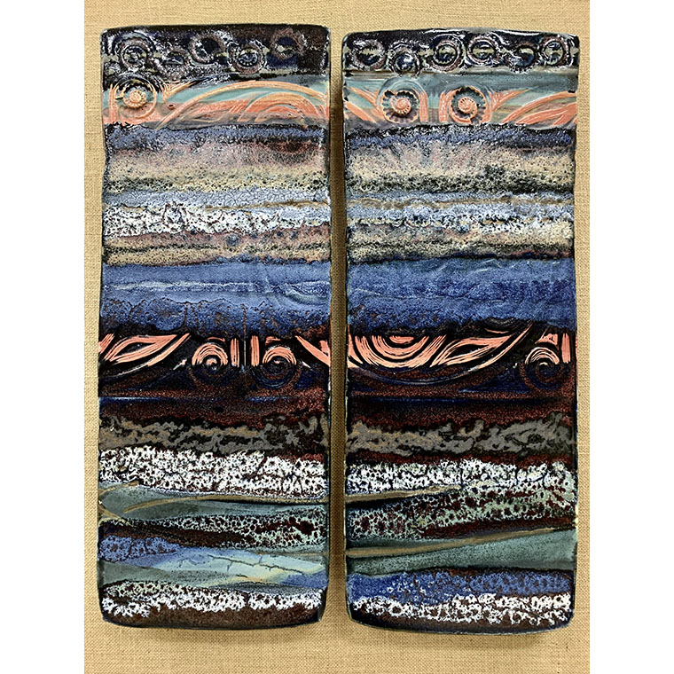 Diptych Landscape Diptych Landscape by Nigel Hoyle available from Nigel Hoyle Ceramics