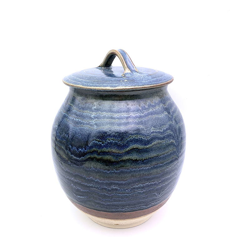 Large Jar With Lid (Bread Crock) 2 Large Jar With Lid by Nigel Hoyle and available from Nigel Hoyle Ceramics.