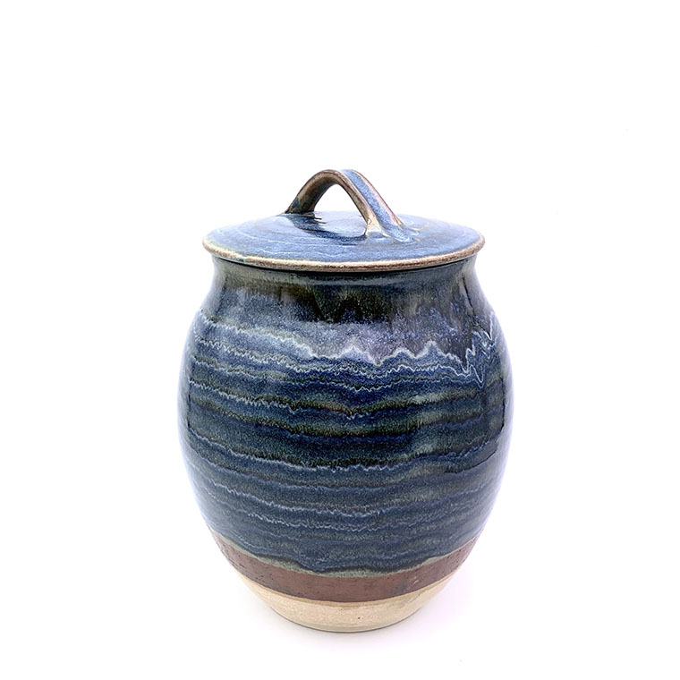 Large Jar With Lid (Bread Crock) 3 Large Jar With Lid by Nigel Hoyle and available from Nigel Hoyle Ceramics.