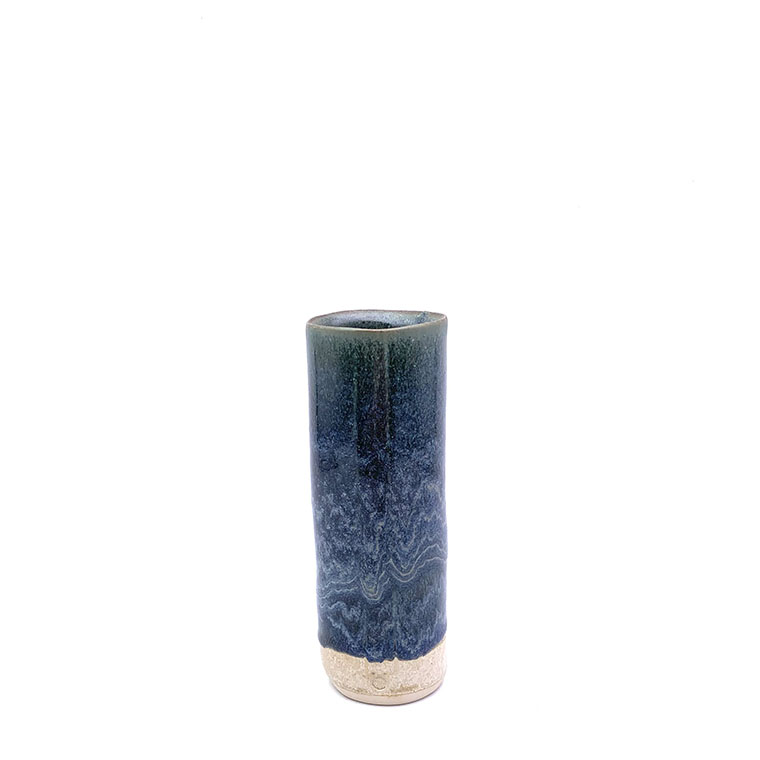 Small Extruded Vase Blue Green Small Extruded Vase Blue Green by Nigel Hoyle and available from Nigel Hoyle Ceramics.